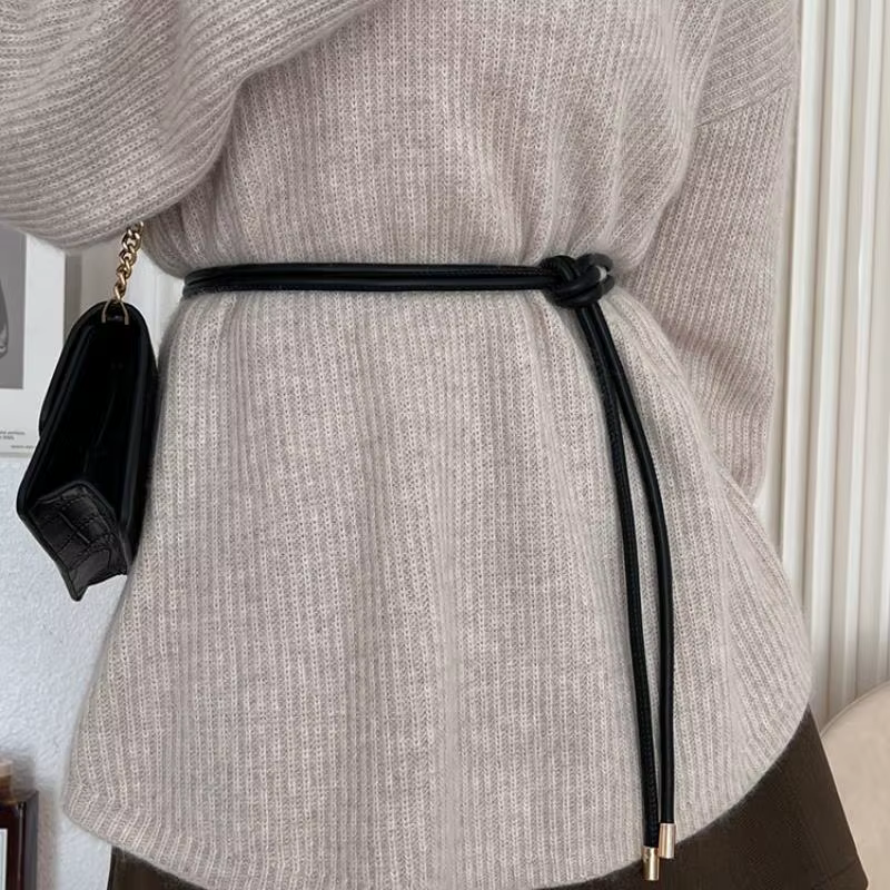 Ceinture en corde à nœud fin pour femmes