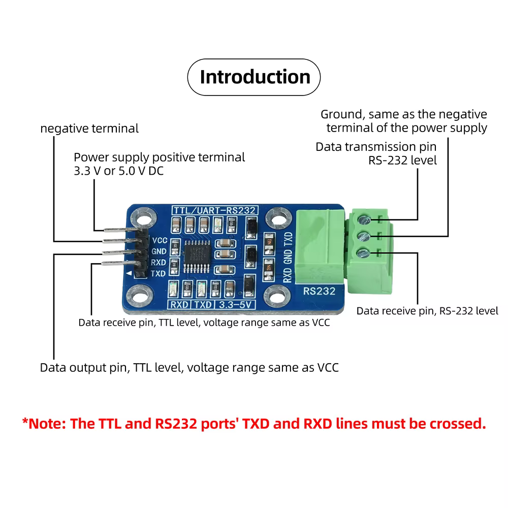 RS485 RS232 TTL CAN à carte de convertisseur de niveau de module de conversion de port série 232 tourner UART 3.3V 5V