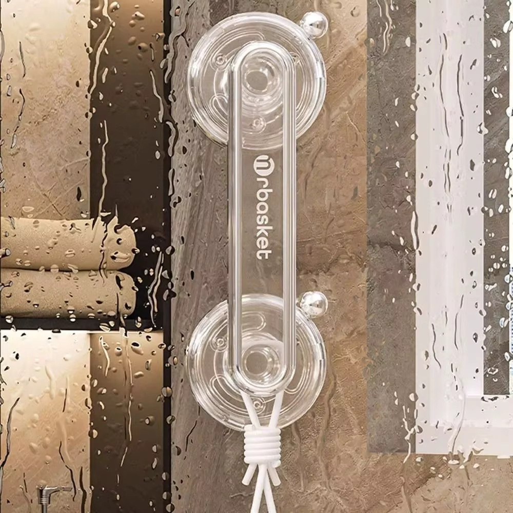 Poignée de porte coulissante antidérapante à ventouse, étanche, amovible, pour salle de bain, armoire, vitrine, sans perçage, auto-adhésive, murale
