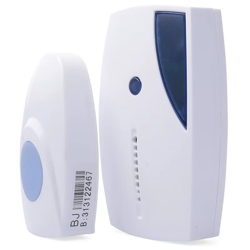 Sonnette sans fil intelligente pour la maison, alarme de bienvenue, 36 mélodies, bouton étanche, blanc