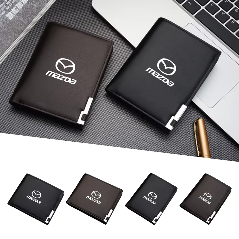 Portefeuille organisateur de permis de conduire et de cartes d'assurance pour Mazda 3 6 CX-5 CX-30 Atenza Axela CX-90 CX-60 CX-3 CX-7 MX-5 2 5 Acc