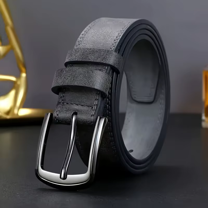 Ceinture décontractée de créateur pour hommes avec boucle à aiguille en métal