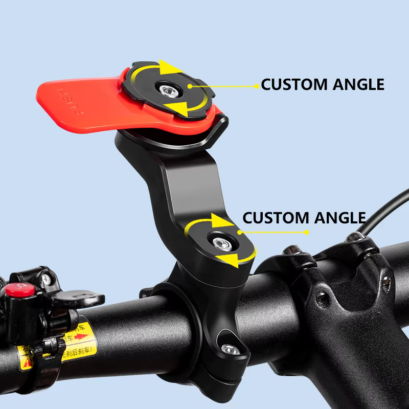 Support de téléphone pour moto, support de navigation pour vélo 360° °   Support de téléphone universel rotatif pour vélo, détachable et réglable.