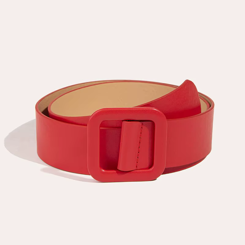 Ceinture à boucle carrée simple
