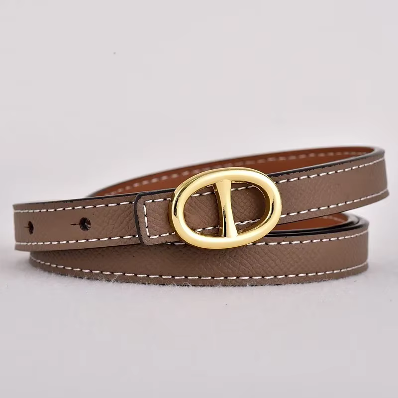 Nouvelle ceinture polyvalente en cuir fin pour femme