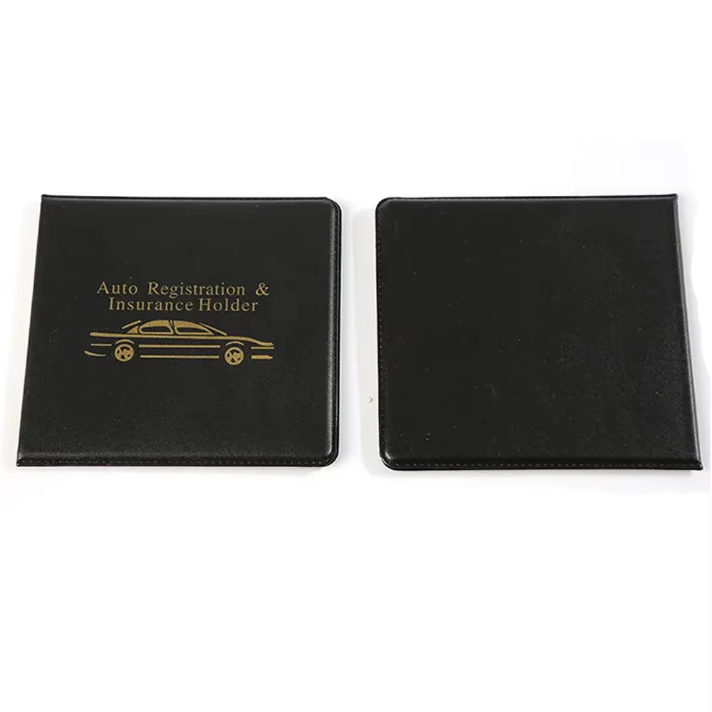 Portefeuille d'enregistrement et de carte d'assurance de voiture, Auto