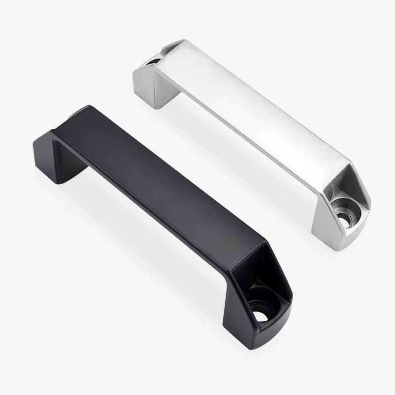 Poignée en alliage d'aluminium, quincaillerie industrielle, poignée de meuble en aluminium, pièces pour profilés en aluminium 90mm 120mm 180mm