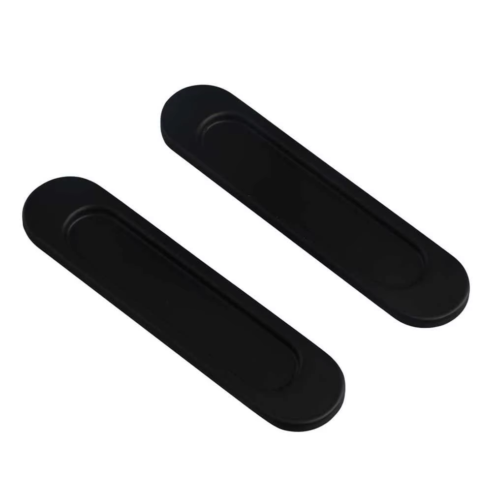 Poignée auto-adhésive sans perçage en alliage d'aluminium noir/gris/doré pour porte coulissante, bouton de porte vitrée double face pour meubles