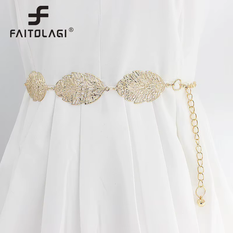 Ceinture Ajourée en Forme de Cuir oral elu pour Femme