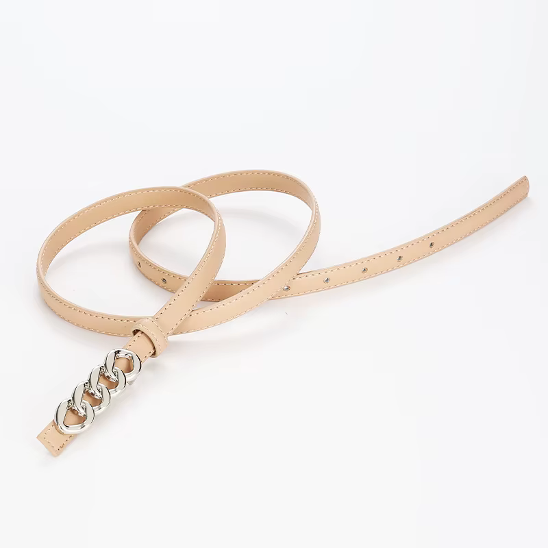 Ceinture tressée réversible à la mode pour femme