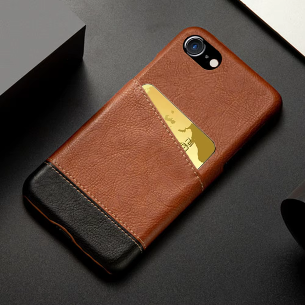 Étui portefeuille en cuir PU pour iPhone