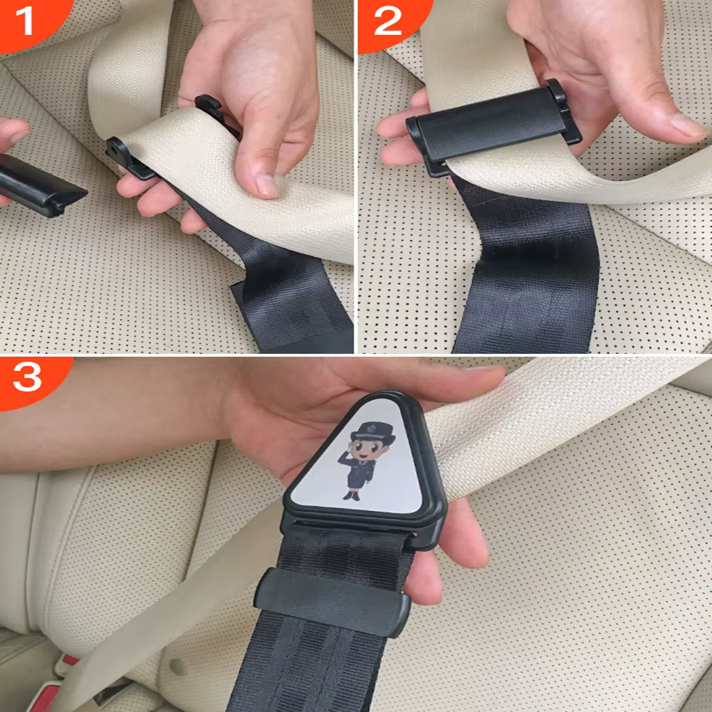 Ajusteur de ceinture de sécurité pour enfant 30x6 cm, universel, pour siège auto bébé, sangle de correction de ceinture de sécurité avec boucle