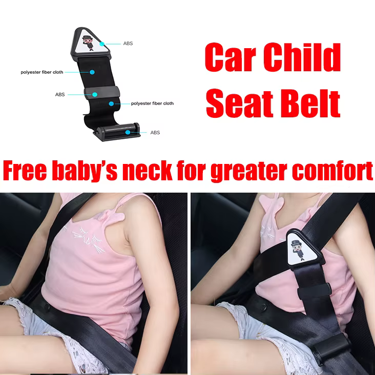Ajusteur de ceinture de sécurité enfant, fixation anti-coup de manchette, boucle de ceinture de sécurité pour enfants