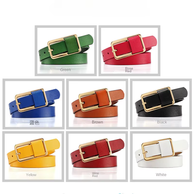 Ceinture en cuir pour femmes