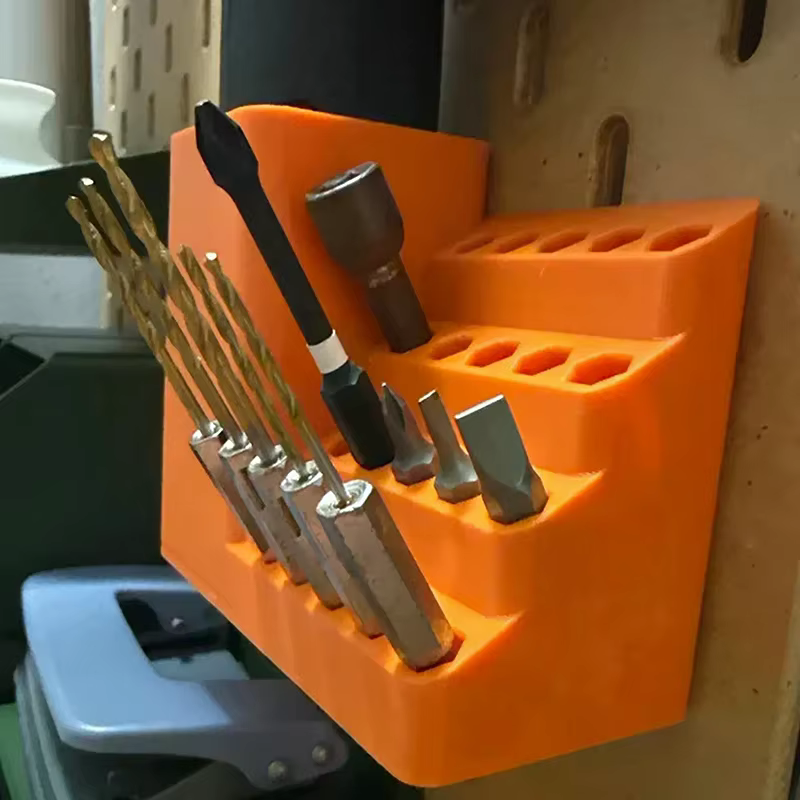 Support de perceuse 1 pièce, organisateur de forets 20/50 trous, support de rangement pour embouts de tournevis, support de tournevis pour panneau perforé, organisateur de tiges hexagonales