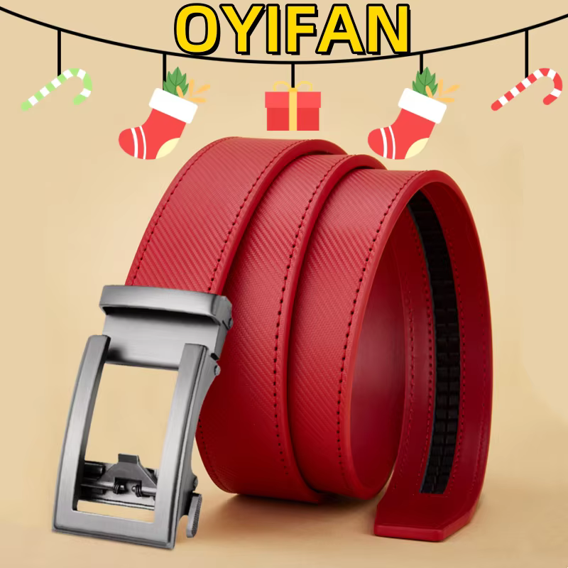 Ceinture automatique en cuir véritable pour hommes