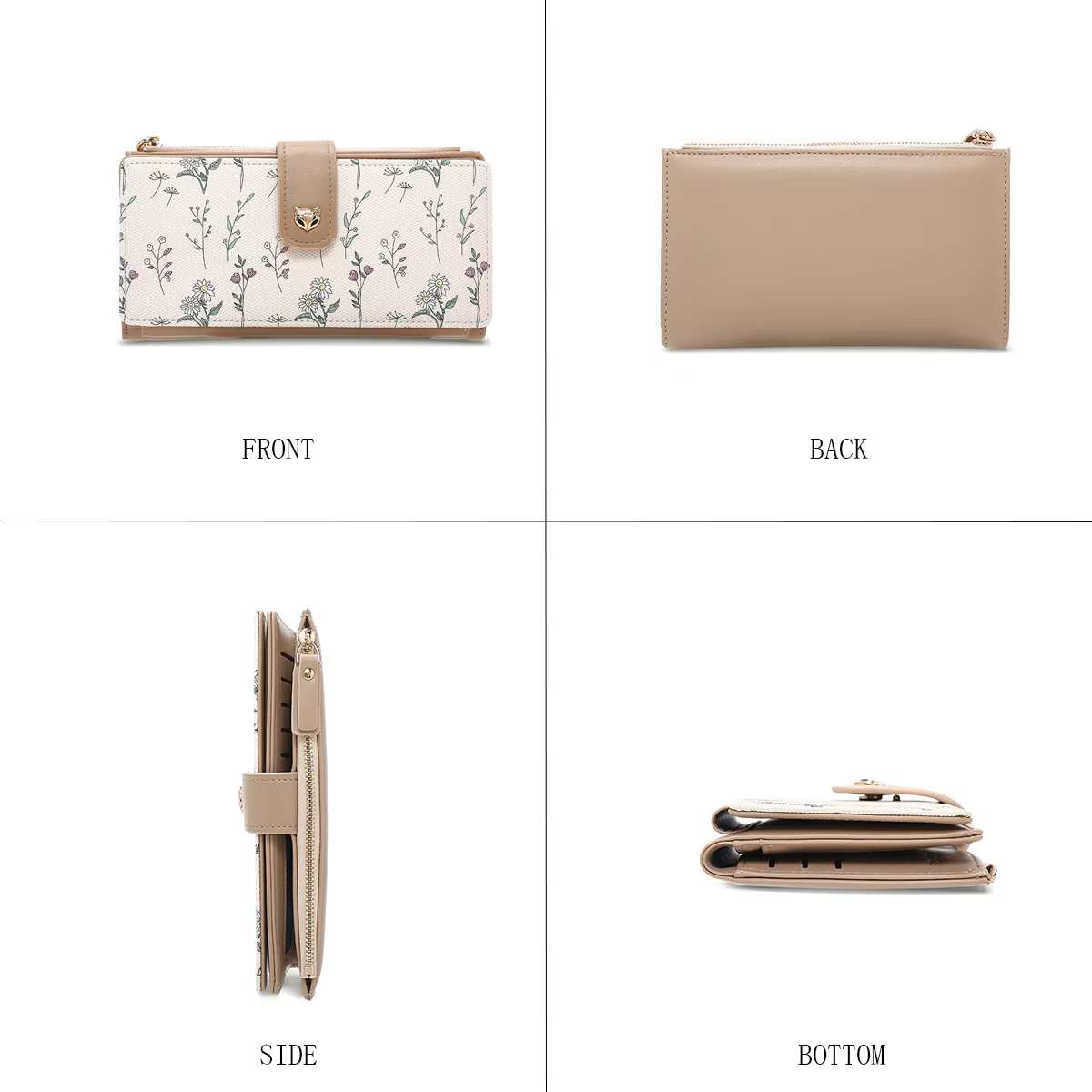 FOXER Portefeuille long élégant pour femme