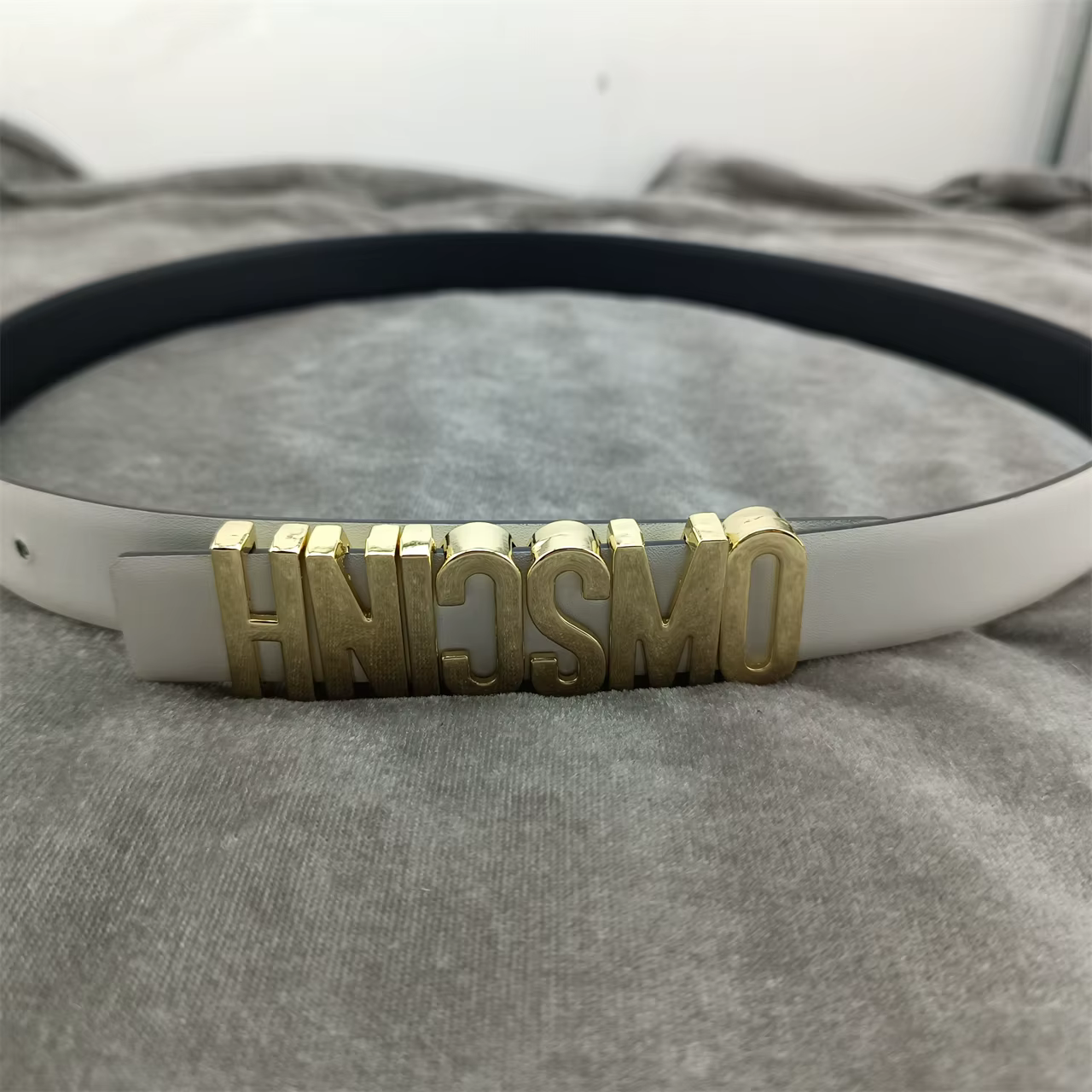 Ceinture de luxe en cuir uni de 2