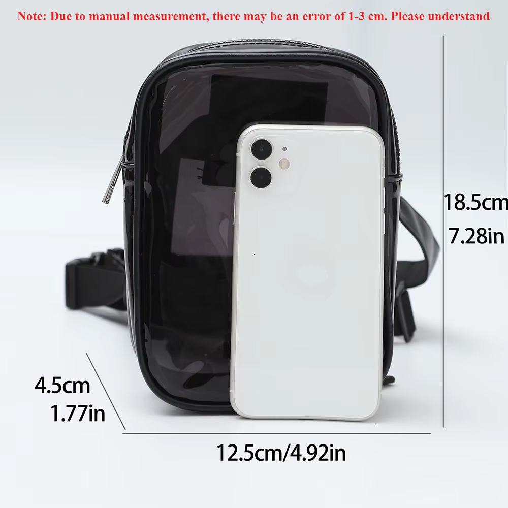 Tendance élégant noir femmes taille jambe ceinture en cuir Cool fille sac Fanny Pack pour randonnée en plein air moto