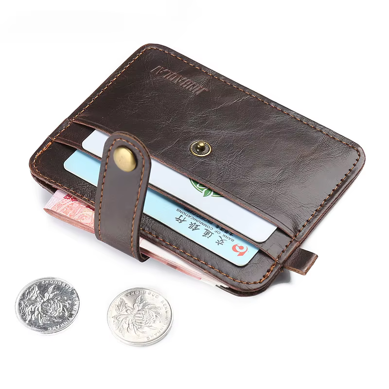 Portefeuille Vintage en cuir Pu pour hommes