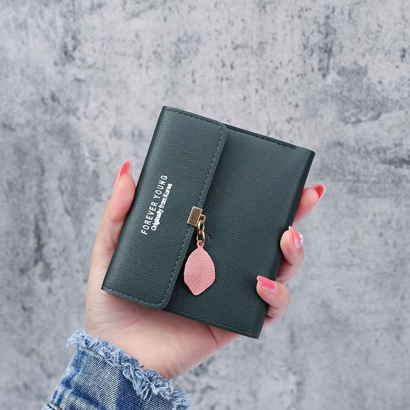 Portefeuille en cuir Pu pour femmes