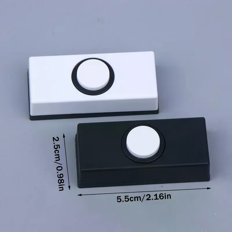 Câblage cloches de porte boutons poussoirs interrupteurs de sonnette muraux bouton de cloches de porte éclairé pour la plupart des carillons de cloches de porte