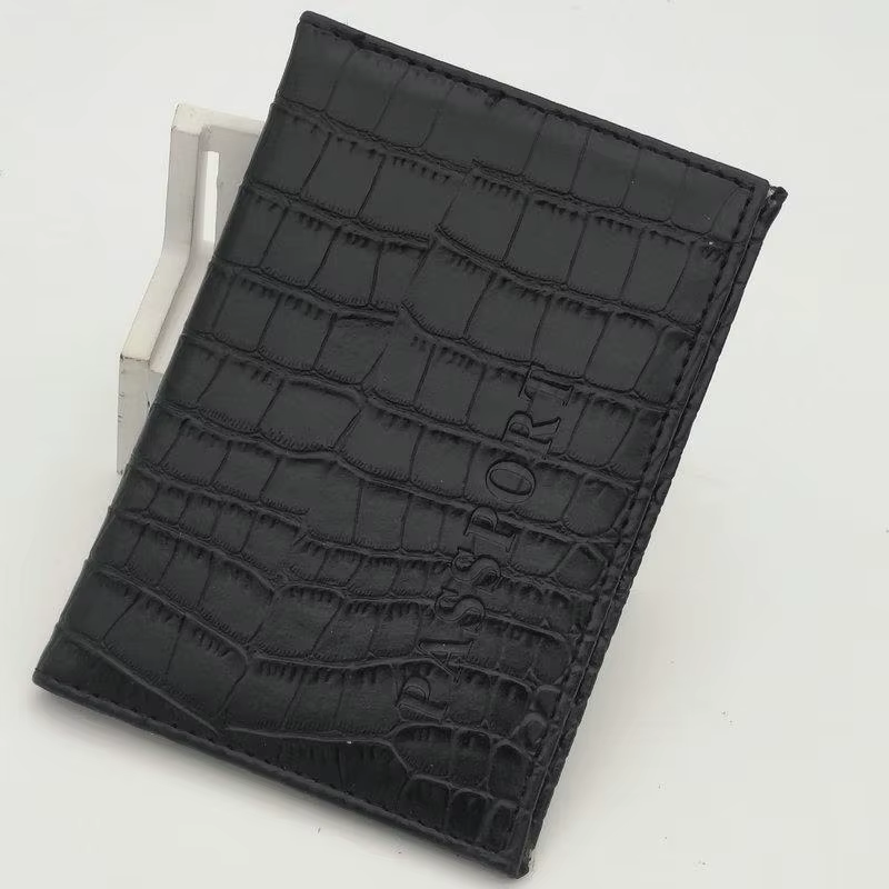 Portefeuille de passeport fonctionnel et imperméable en cuir PU avec emplacements supplémentaires pour cartes de crédit