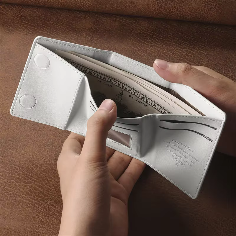 Porte-cartes magnétique multifonctionnel en cuir PU pour cartes de crédit