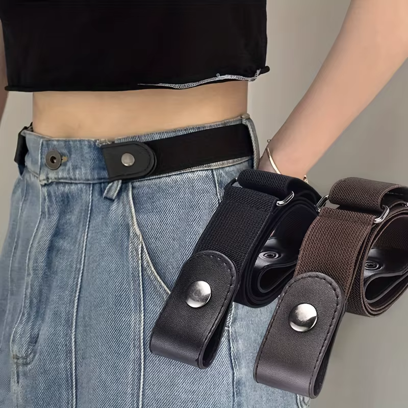 Ceinture élastique Simple et à la mode pour hommes et femmes