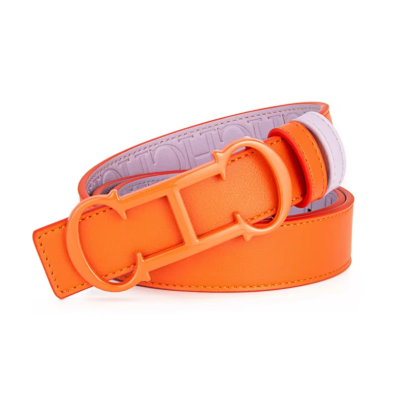 Ceinture en cuir réversible pour femme, ceinture en cuir de vachette, taille plus, noir, marron, ceinture tendance pour jeans, robe, ceinture de taille, boîte cadeau