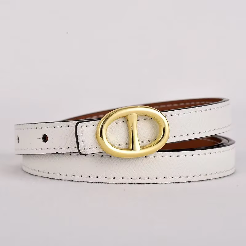 Nouvelle ceinture polyvalente en cuir fin pour femme