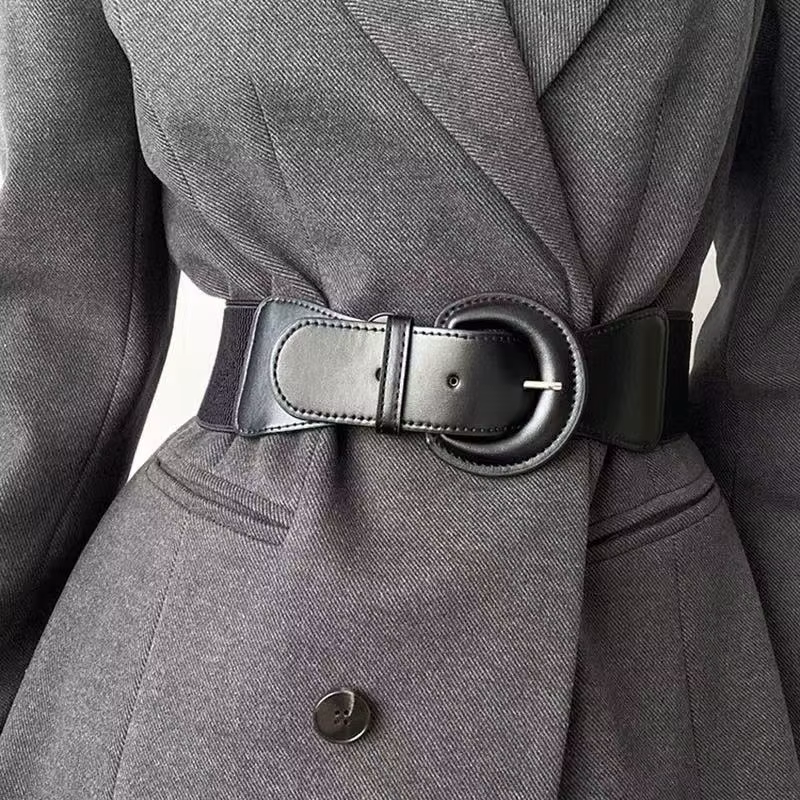Ceinture pour femmes européennes et américaines-mode décorative manteau polyvalent costume