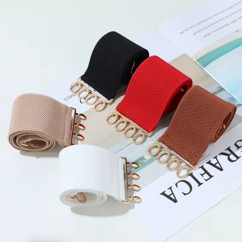 Ceinture large élastique tendance et minimaliste pour femme