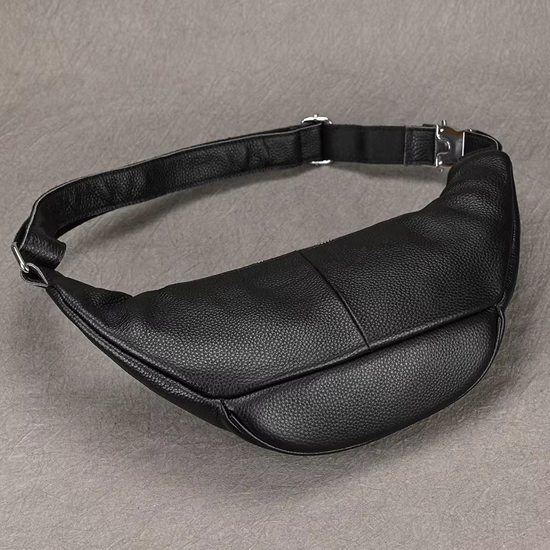 Sacs de taille en cuir véritable pour hommes