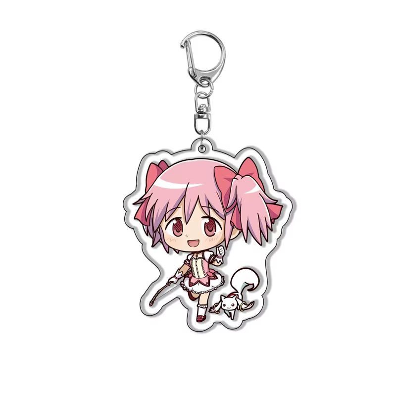 Porte-clés Anime Puella Magi Madoka Magica, Kaname Akemi Homura, Miki Sayaka, Tomoe Mami, Kyoko, pour les fans, cadeaux, bijoux