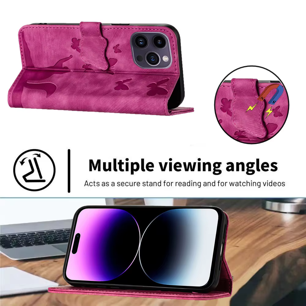 Étui portefeuille magnétique för Samsung Galaxy A05S A07 A12 A13 A14 A15 A16 A23 A24 A25 A26 A32 A33 A34 A35 A36 A37 A53 A54 A55 A56 A57