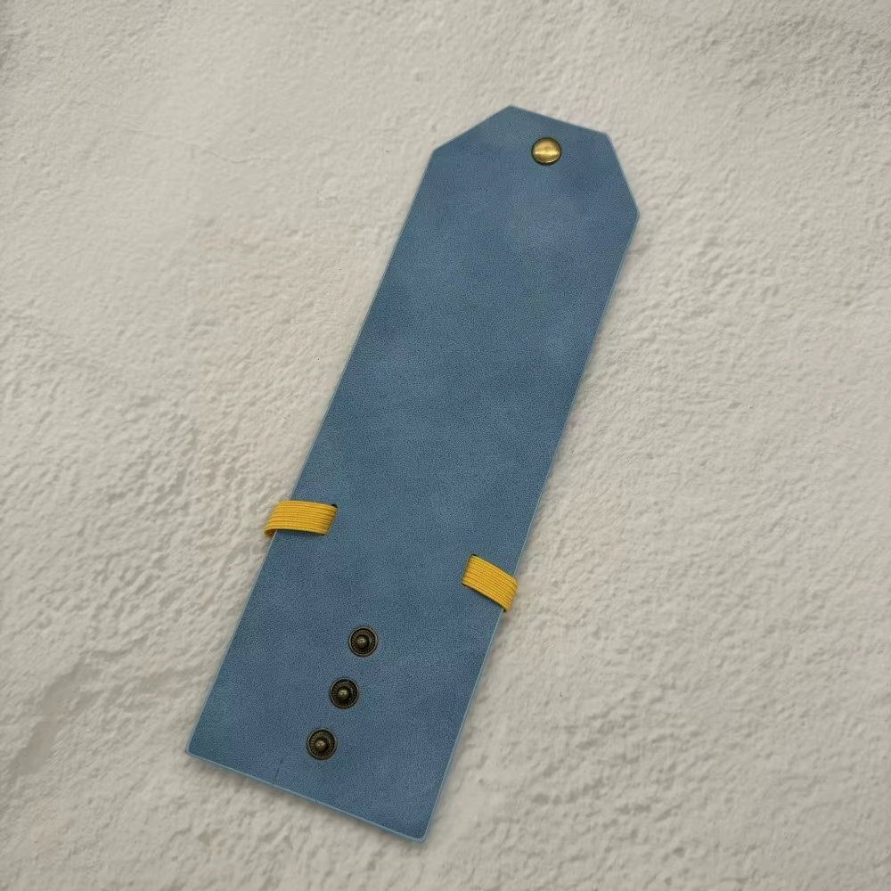 Petit portefeuille en cuir uni multifonction léger avec fermoir, porte-monnaie, cadeau