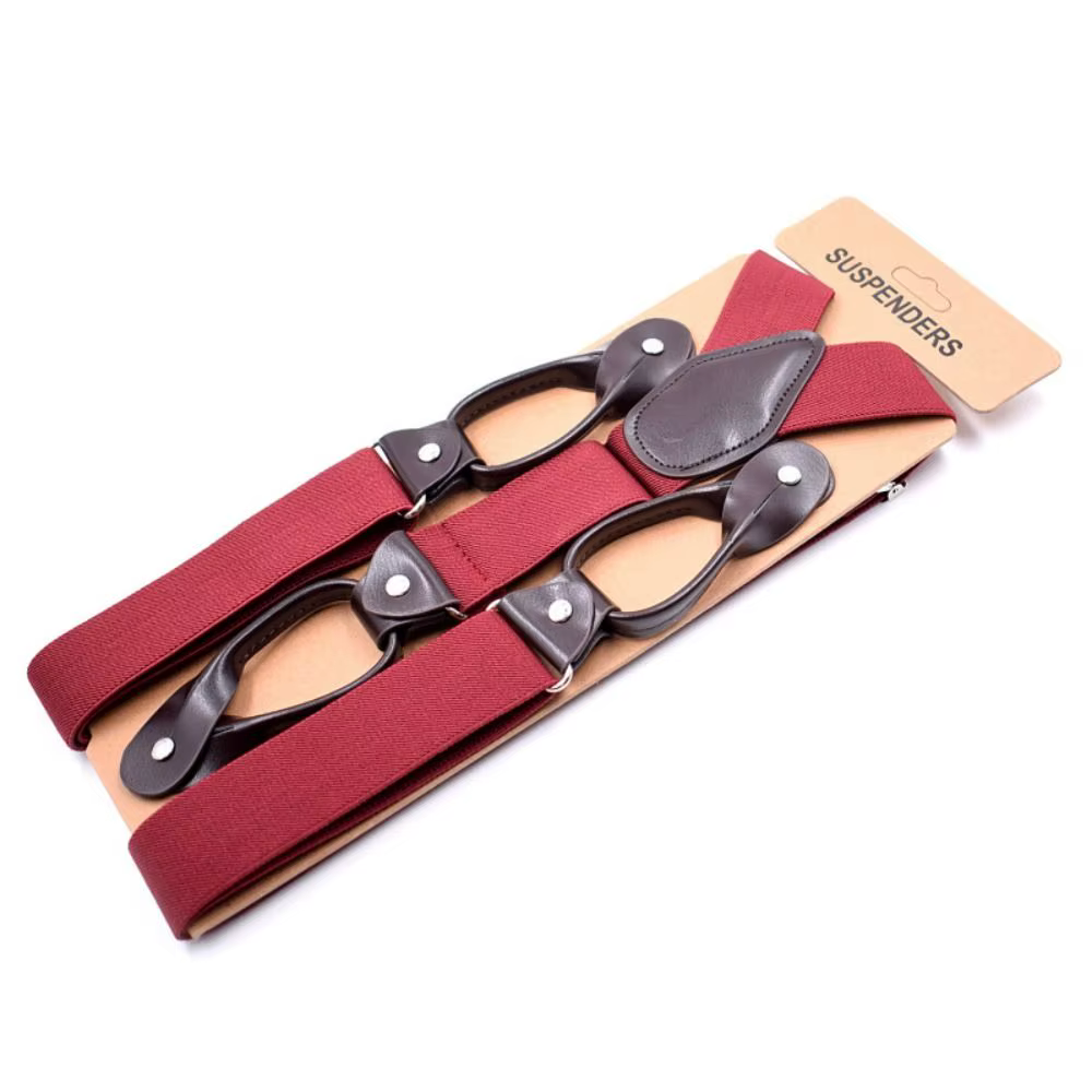 Bretelles Vintage en cuir pour hommes et femmes adultes
