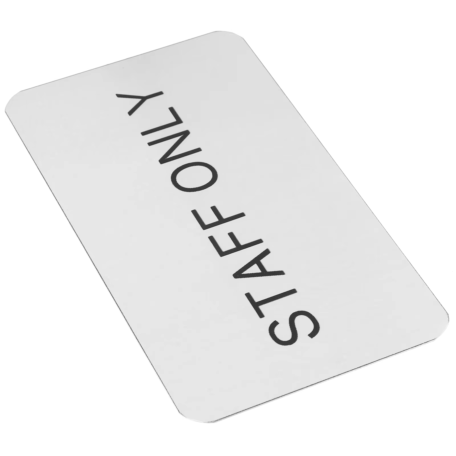 Panneau uniquement pour les employés avec Logo de bureau, pour porte, remplacement dédié, plaque de personnel de Restaurant en alliage d'aluminium