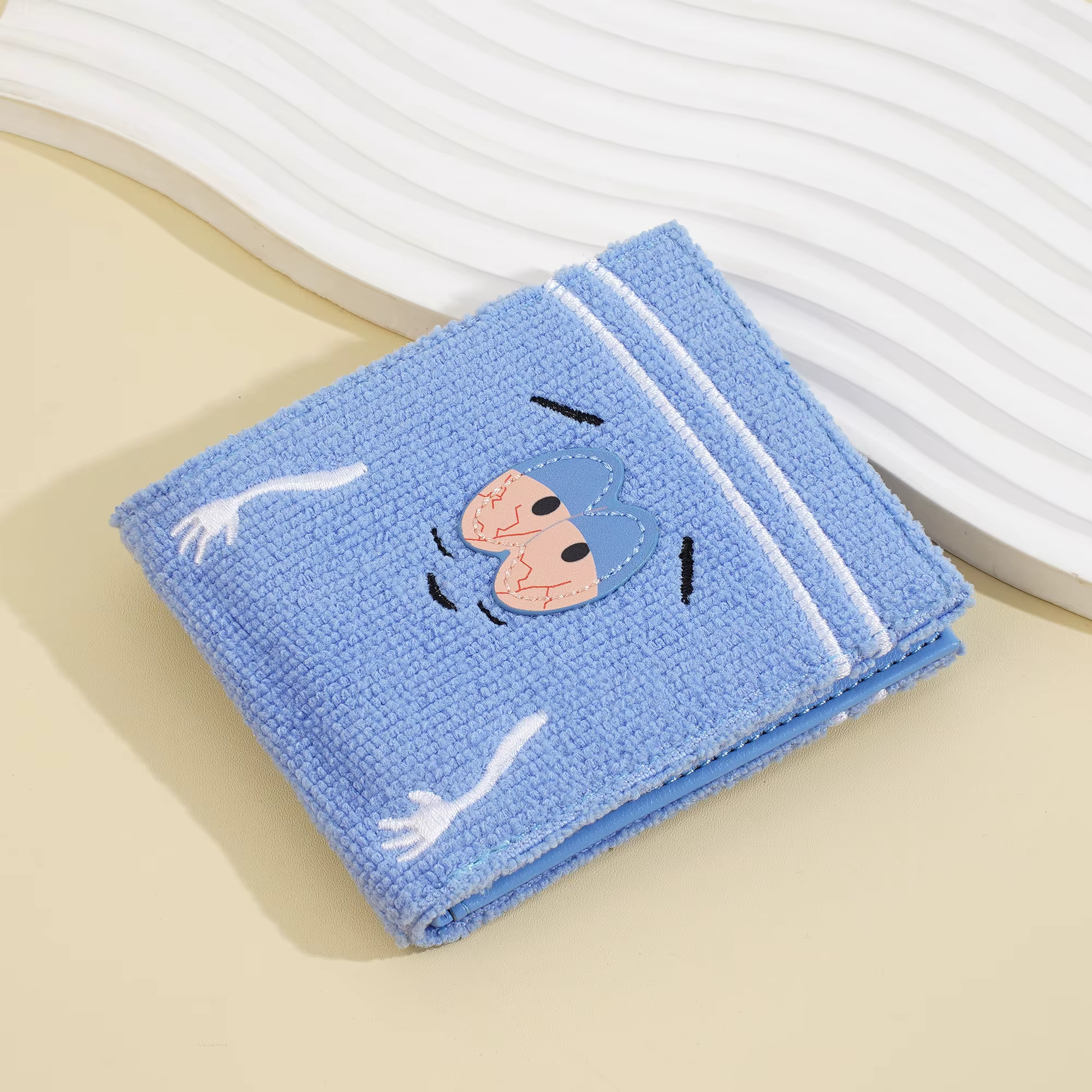 Portefeuille en peluche de dessin animé pour femmes