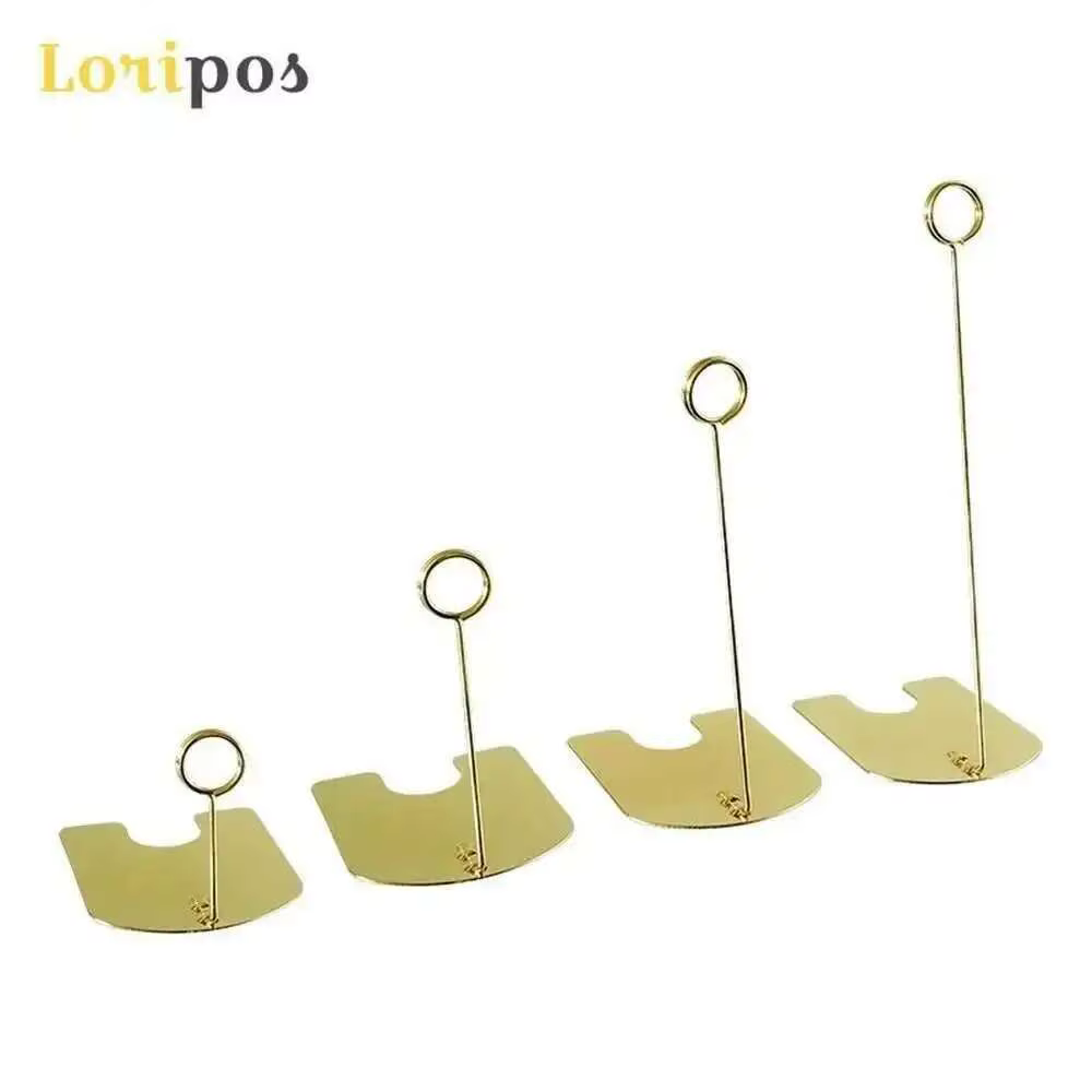 Porte-numéro de Table, support de carte de Place pour Menu, en acier inoxydable, marqueurs de carte à clip, porte-Photo pour Restaurants et mariage
