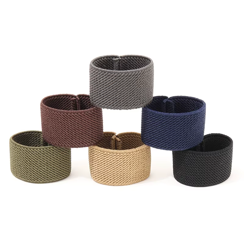 Ceintures élastiques en Nylon, boucle de taille, anneau d'élasticité, boucle fixe, boucles de ceinture de pantalon, sangle de maintien, bande en caoutchouc, Clip de queue