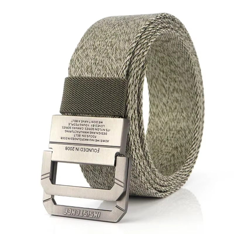 Ceinture tissée en Nylon à boucle Double