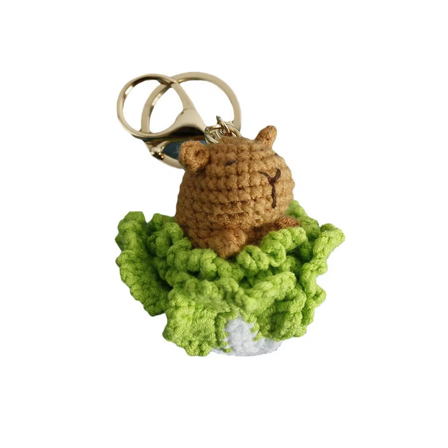 Porte-clés créatif en crochet de dessin animé