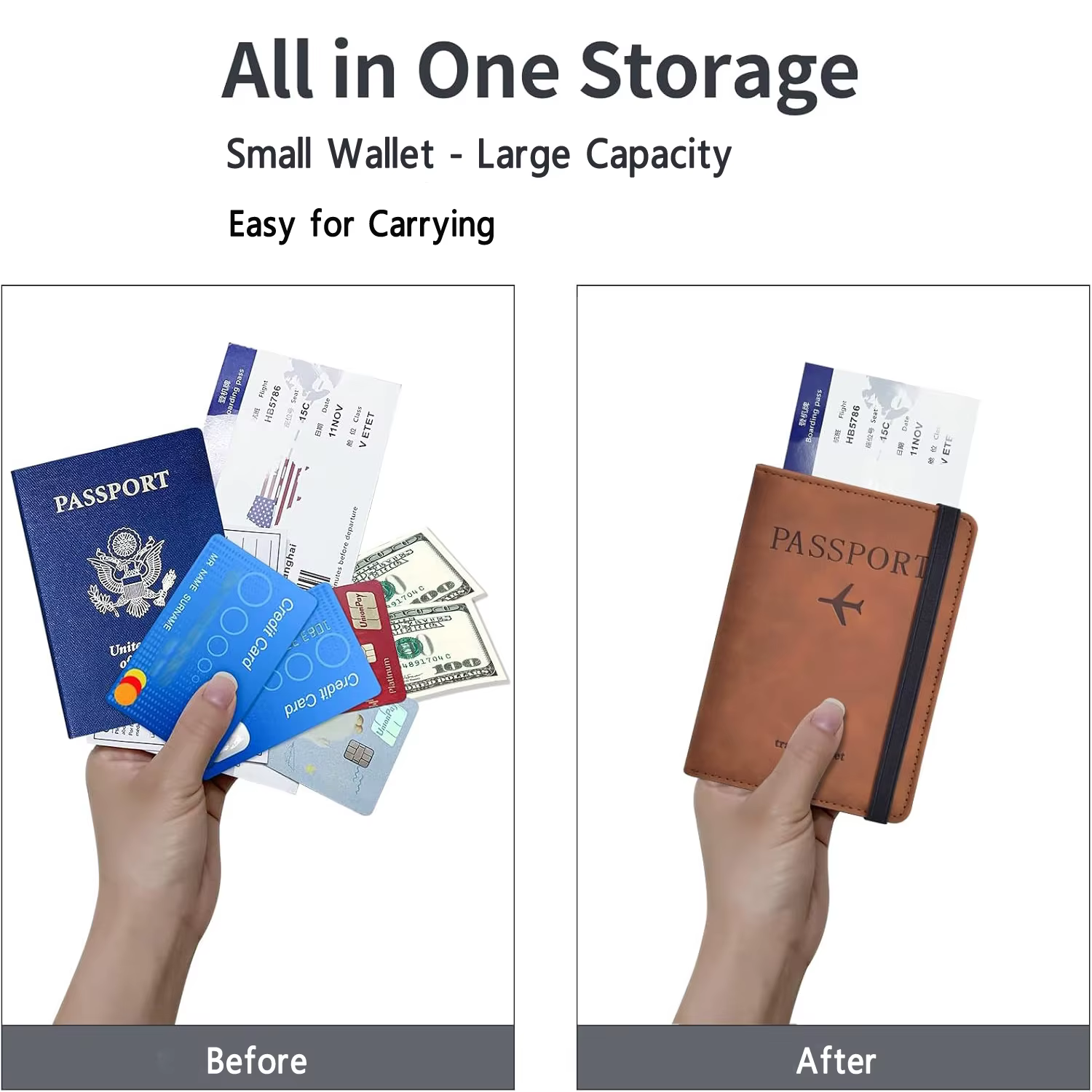 Porte-passeport pour voyage Essentials
