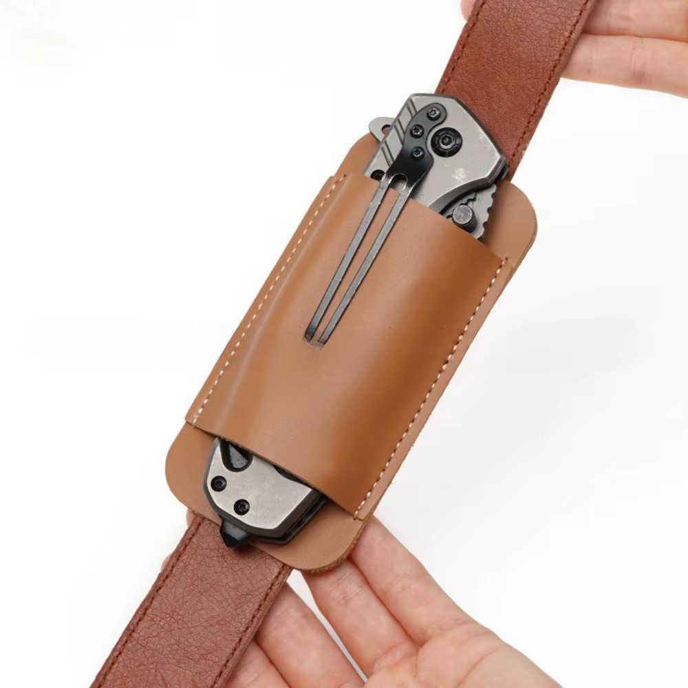 Ceinture rétro en cuir PU
