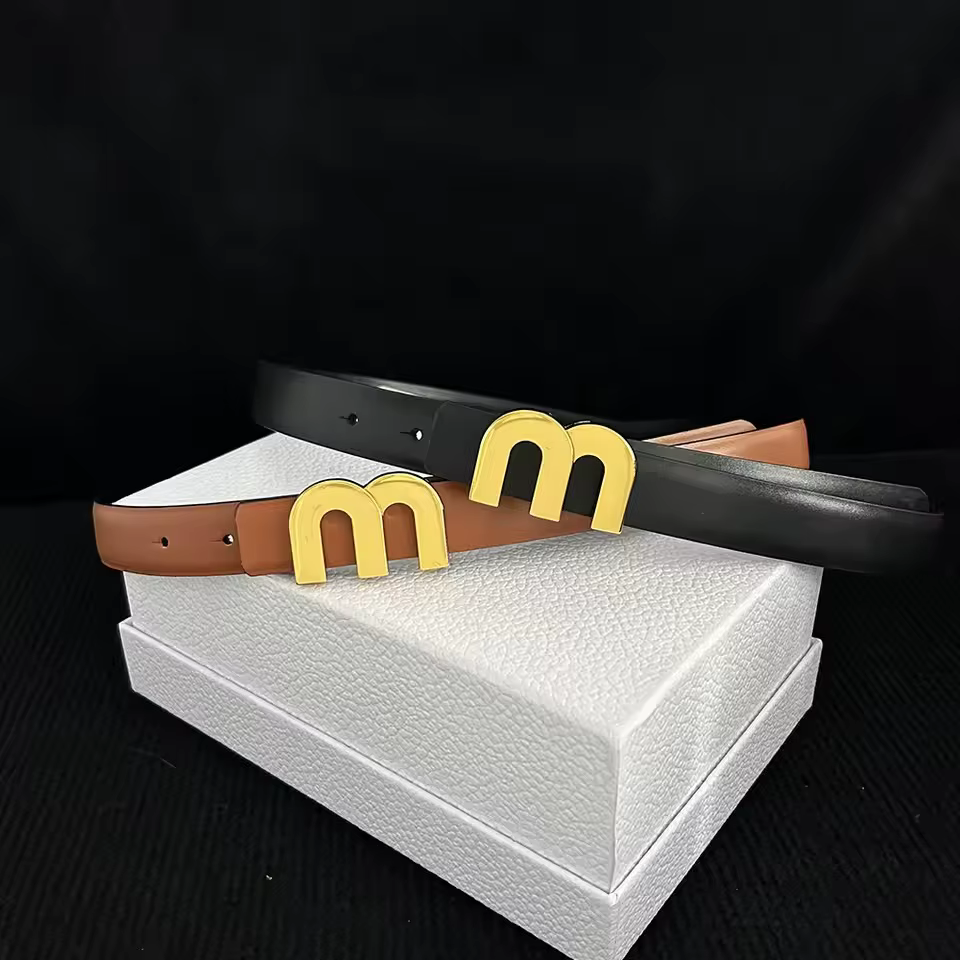 2025 nouvelles ceintures minces 2.5cm pour femmes filles mode ceinture en cuir de vachette boucle en métal ceinture loisirs robe jean ceinture