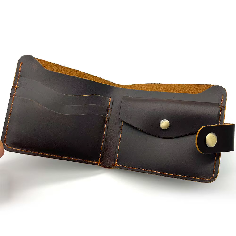 Portefeuille homme personnalisé en cuir véritable pour homme