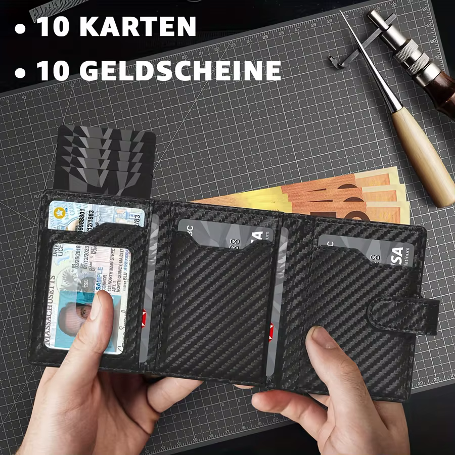 Portefeuille pour hommes avec porte-monnaie Protection RFID