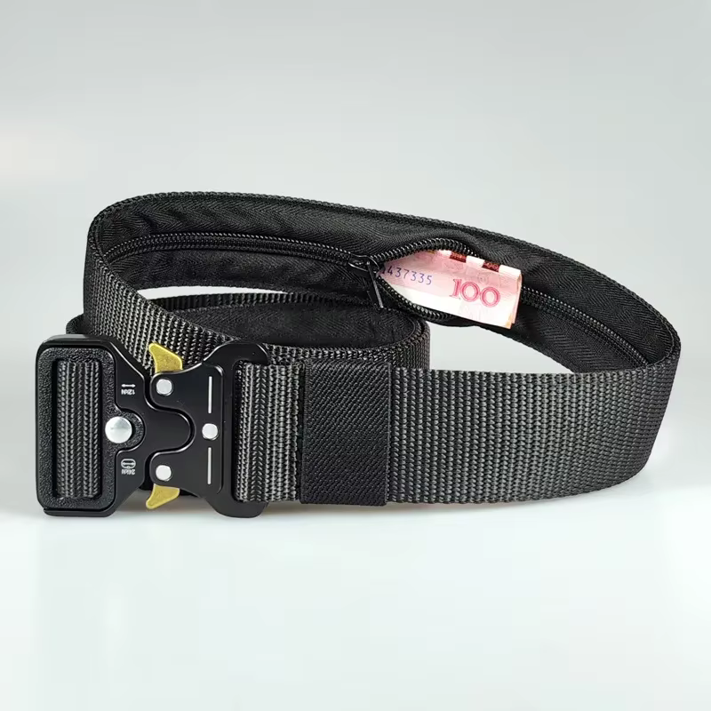 Ceinture pour hommes avec fermeture éclair